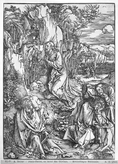 オリーブ山のイエス・キリスト 作： Albrecht Dürer